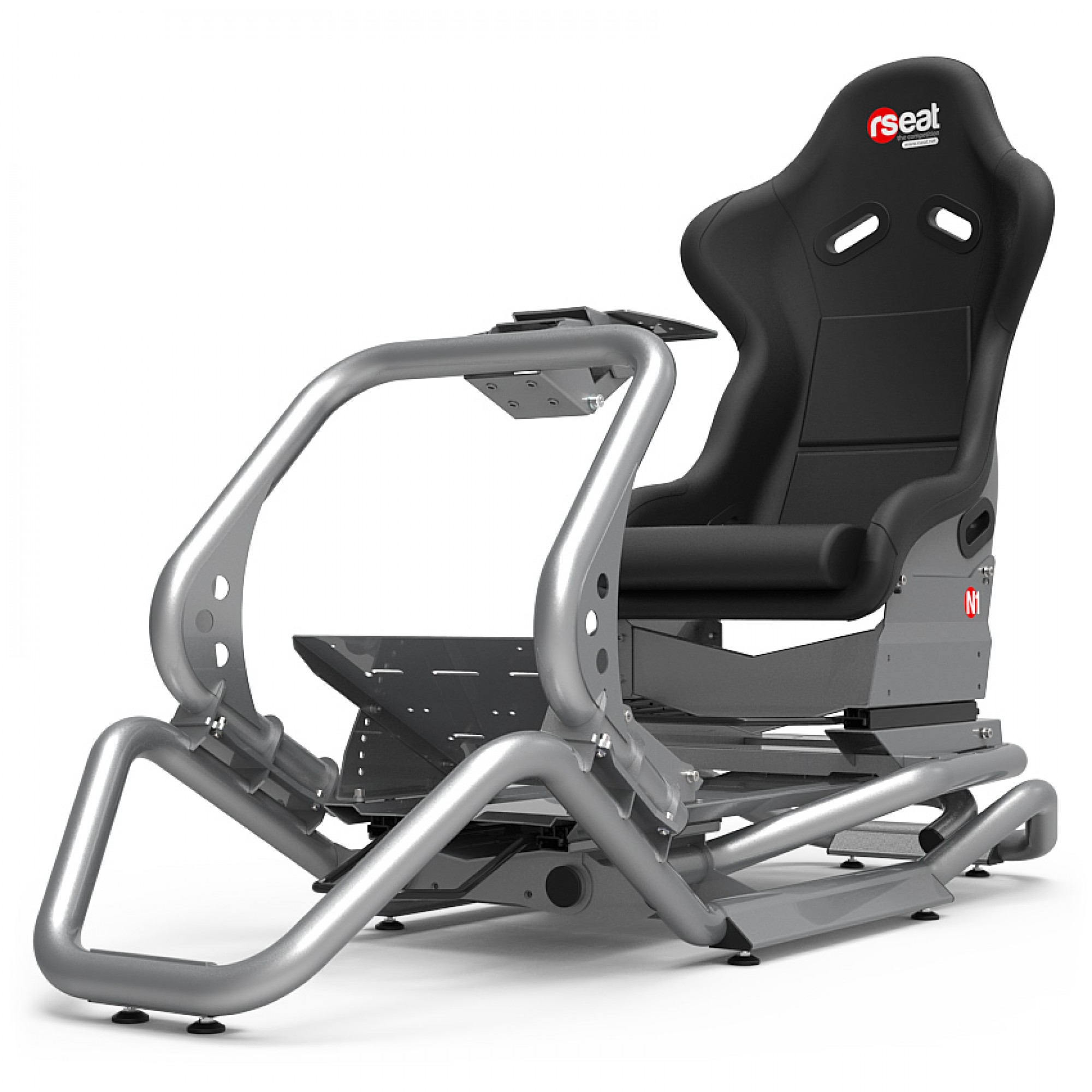 RSeat UK SimracingRSeat N1 Black Seat And Silver Frame Sim Racing ...